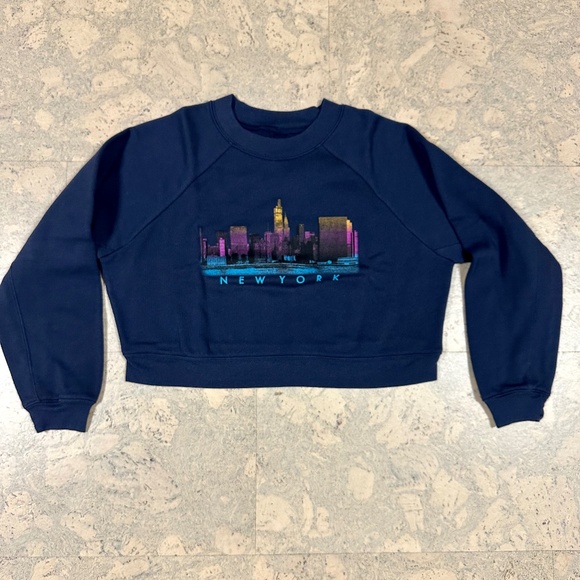 One World Observatory Cropped Sweatshirt Size S New "One Vanderbilt" - Picture 1 of 7